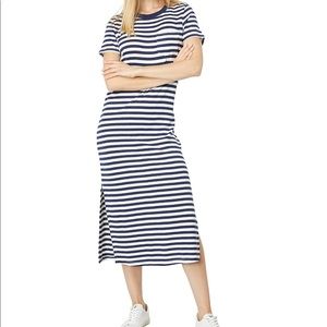 Stripe midi t-shirt dress